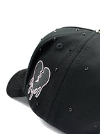 CAPS FANS  "JUNIOR H BLACK/PINK CRYSTALS EDITION"