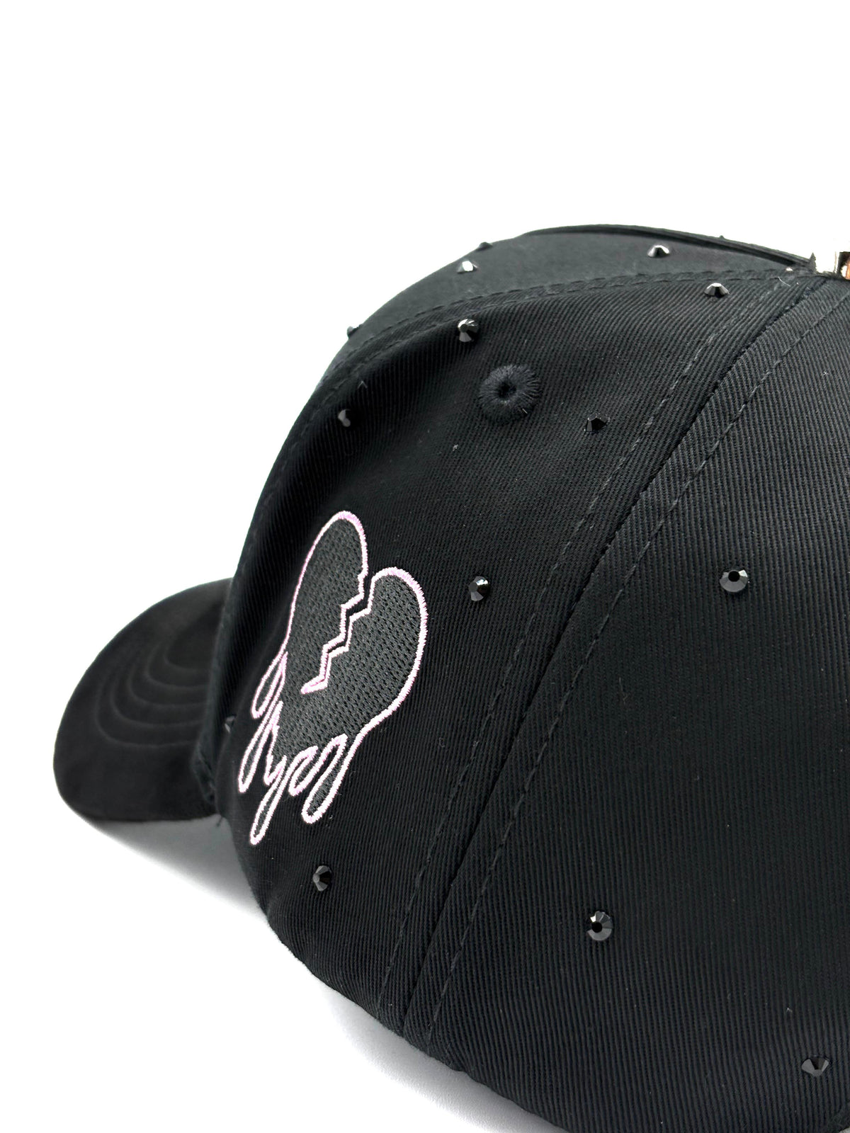 CAPS FANS  "JUNIOR H BLACK/PINK CRYSTALS EDITION"
