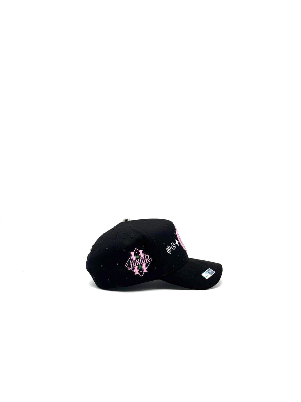 CAPS FANS  "JUNIOR H BLACK/PINK CRYSTALS EDITION"