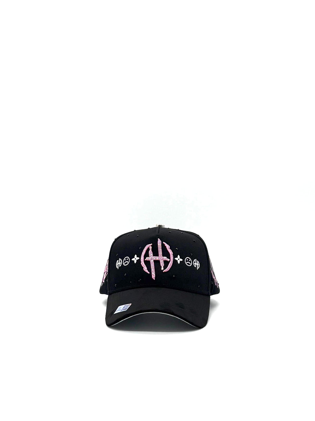 CAPS FANS  "JUNIOR H BLACK/PINK CRYSTALS EDITION"
