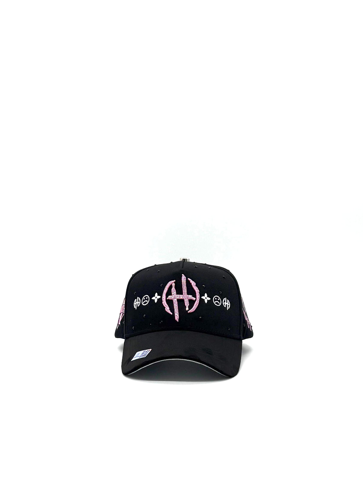 CAPS FANS  "JUNIOR H BLACK/PINK CRYSTALS EDITION"