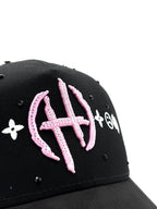 CAPS FANS  "JUNIOR H BLACK/PINK CRYSTALS EDITION"