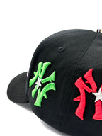 STAR HATS CLUB  "NY BLACK RAINBOW ALL AROUND"