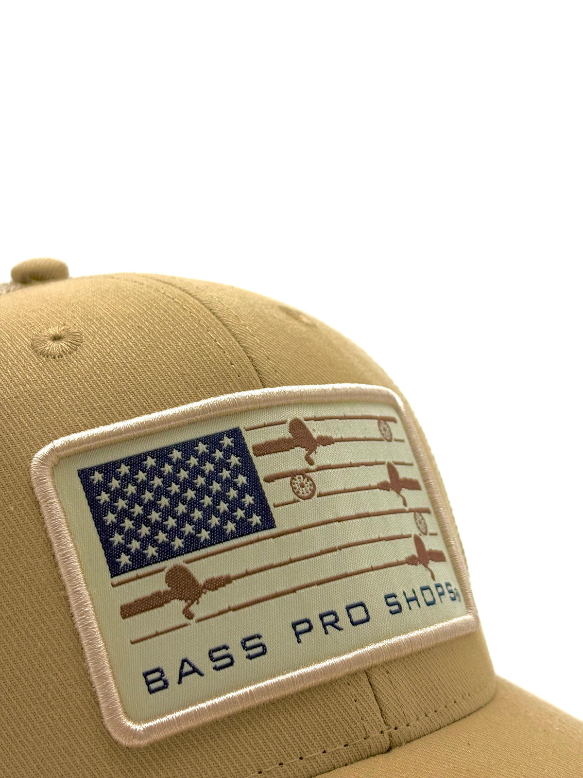 BASS PRO SHOPS  "FISHING ROD FLAG KHAKI"