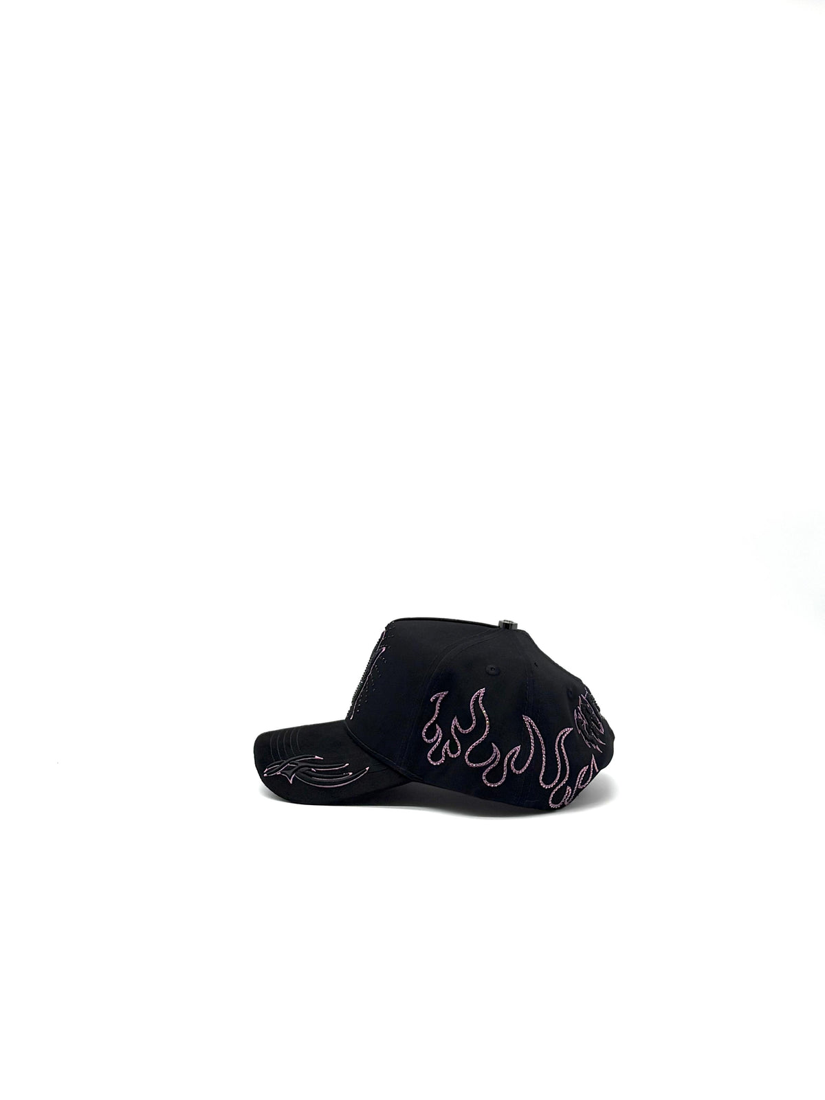 CAPS FANS  "NY FIRE BLACK/PINK"